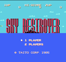 Sky Destroyer Title Screen